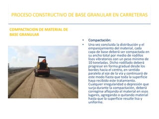 Base granular proceso constructivo | PDF