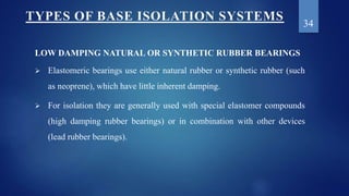 Base isolation of structures | PPTX