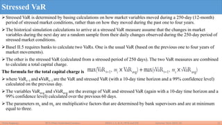 Streesed Var Basel-1,2,3, FRTB-CCAR. Basel 1,2,2.5 and 3 | PDF