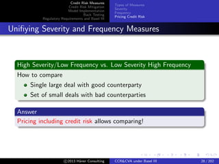 Counterparty Credit Risk and CVA under Basel III | PDF