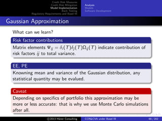 Counterparty Credit Risk and CVA under Basel III | PDF