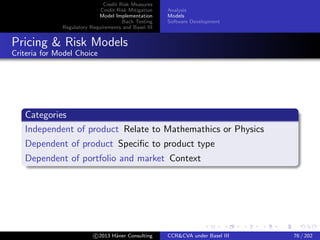 Counterparty Credit Risk and CVA under Basel III | PDF