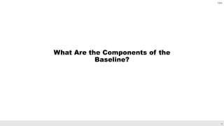 13
What Are the Components of the
Baseline?
CBO
 
