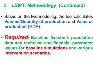 Tanzanian livestock population baseline assessment 
