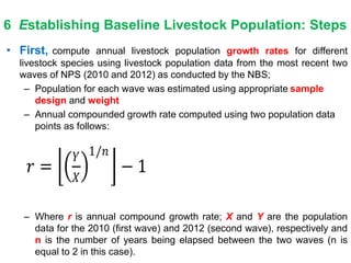 Tanzanian livestock population baseline assessment 