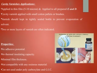 Comprehensive Overview of Cavity Liners and Bases in Dentistry | PPTX