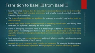 Basel norms I II III & Risk Management in Banks | PPTX