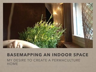 BASEMAPPING AN INDOOR SPACE
MY DESIRE TO CREATE A PERMACULTURE
HOME
 