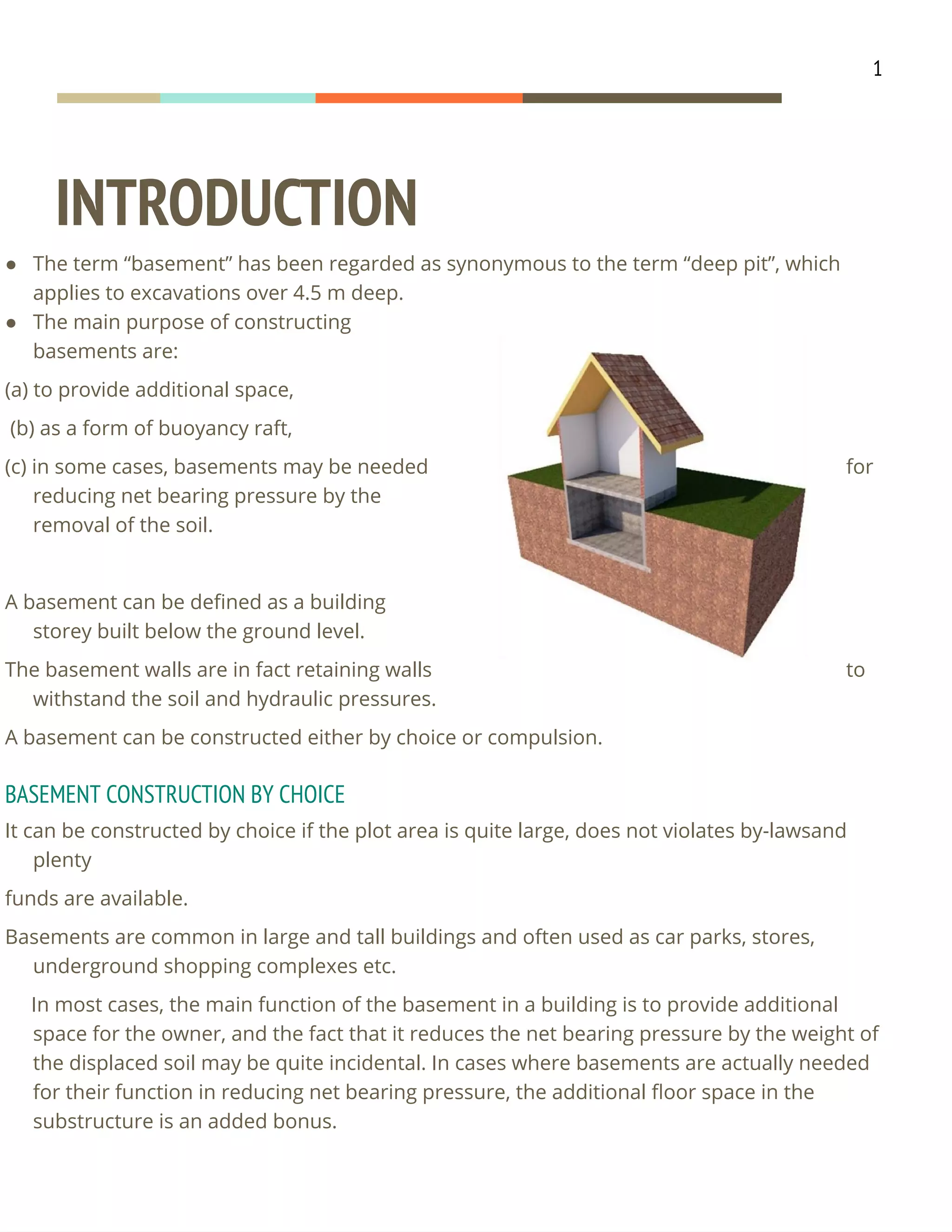 Basement construction report | PDF