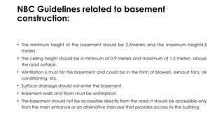 Building construction materials Basements.pptx