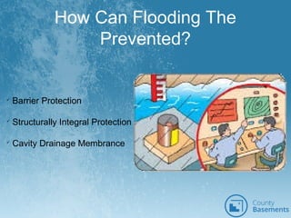 How Can Flooding The
Prevented?

Barrier Protection

Structurally Integral Protection

Cavity Drainage Membrance
 