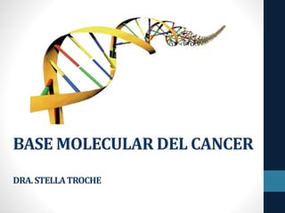 BASE MOLECULAR DEL CANCER
DRA.STELLATROCHE
 