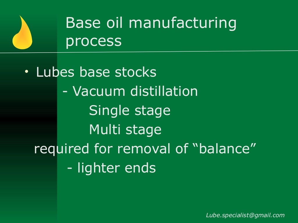 Base oils for lubricants manufacture & classification