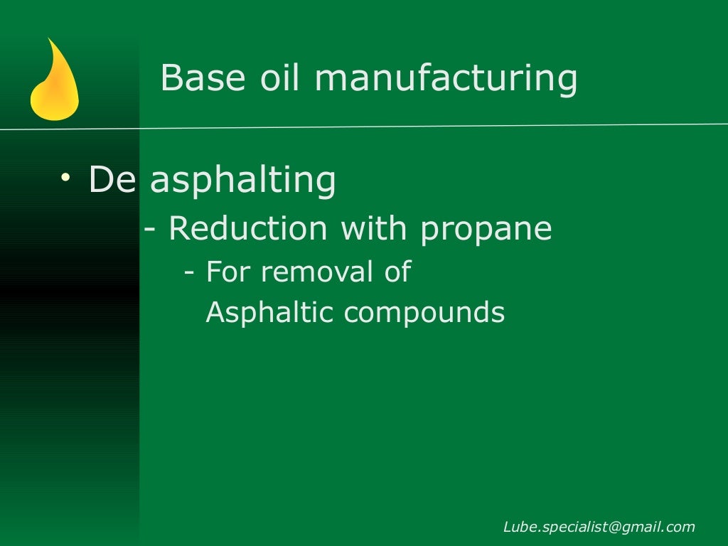 Base oils for lubricants manufacture & classification
