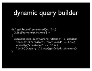 Scala + WattzOn, sitting in a tree....