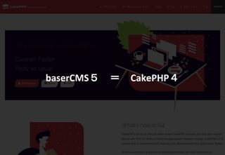baserCMS５ ＝ CakePHP４
 
