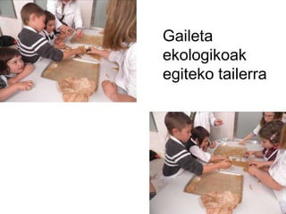 Gaileta ekologikoak egiteko tailerra 