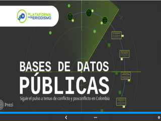 Bases de datos publicas. Sígale el pulso a temas de conflicto y posconflicto en Colombia
