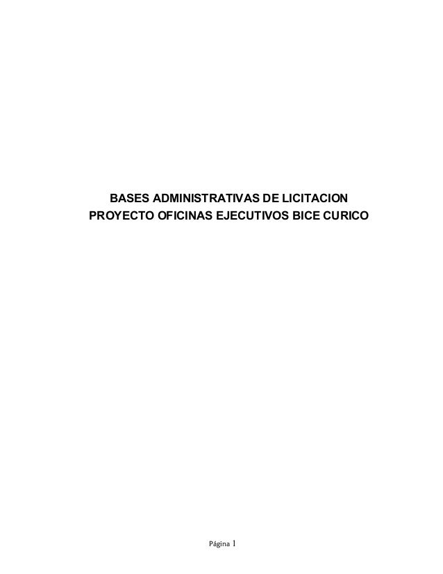 Bases administrativas