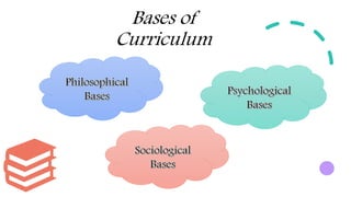 Bases of
Curriculum
 
