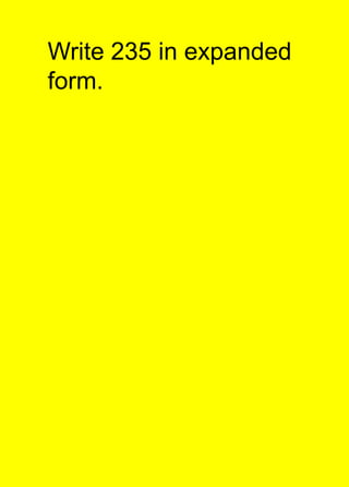 Write 235 in expanded form.