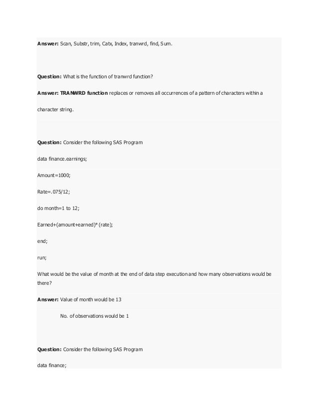 7 sas interview questions and answers 7 sas interview questions and answers