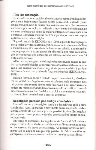 Bases cientifica do treinamento de hipertrofia