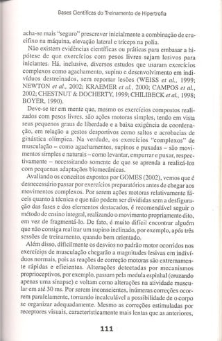 Bases cientifica do treinamento de hipertrofia