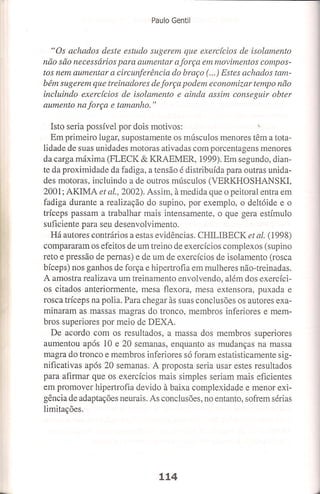 Bases cientifica do treinamento de hipertrofia