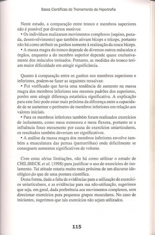 Bases cientifica do treinamento de hipertrofia