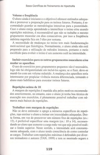 Bases cientifica do treinamento de hipertrofia