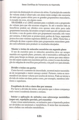 Bases cientifica do treinamento de hipertrofia