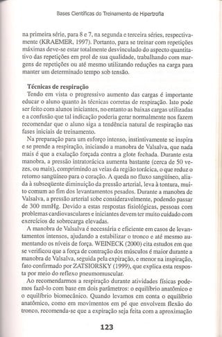 Bases cientifica do treinamento de hipertrofia