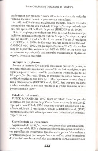 Bases cientifica do treinamento de hipertrofia