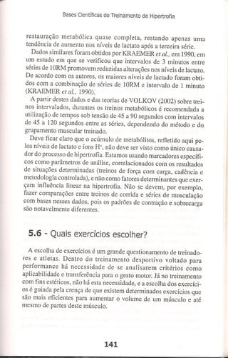 Bases cientifica do treinamento de hipertrofia