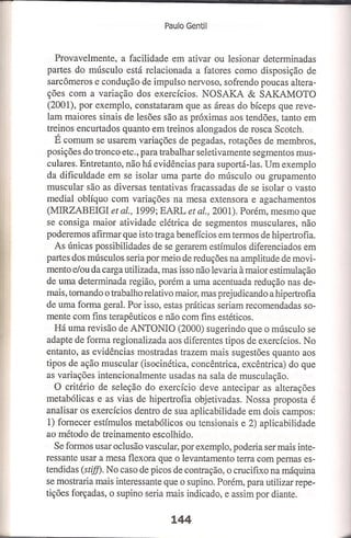 Bases cientifica do treinamento de hipertrofia