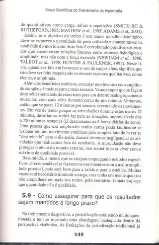 Bases cientifica do treinamento de hipertrofia