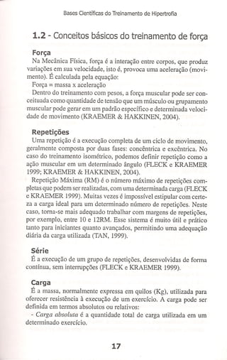 Bases cientifica do treinamento de hipertrofia