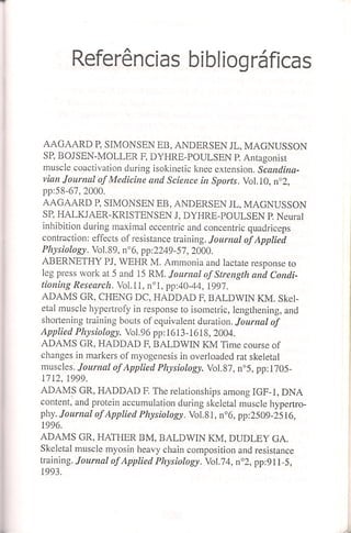 Bases cientifica do treinamento de hipertrofia