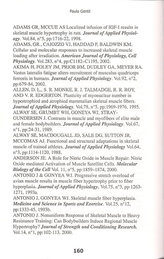 Bases cientifica do treinamento de hipertrofia