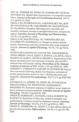 Bases cientifica do treinamento de hipertrofia