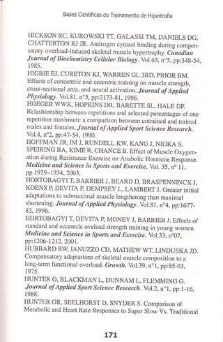 Bases cientifica do treinamento de hipertrofia