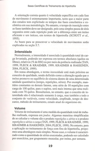 Bases cientifica do treinamento de hipertrofia