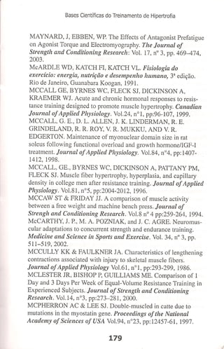 Bases cientifica do treinamento de hipertrofia