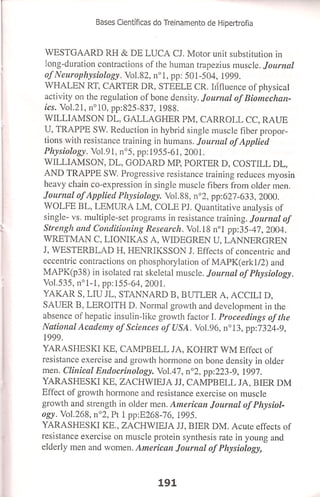 Bases cientifica do treinamento de hipertrofia