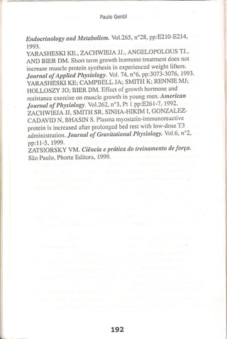 Bases cientifica do treinamento de hipertrofia