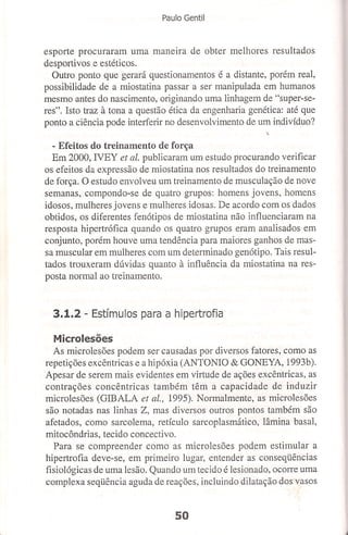 Bases cientifica do treinamento de hipertrofia