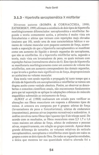 Bases cientifica do treinamento de hipertrofia