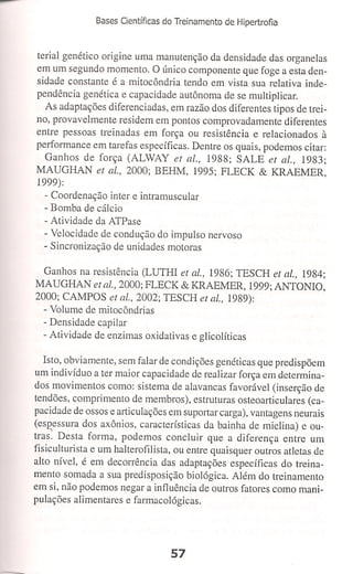 Bases cientifica do treinamento de hipertrofia