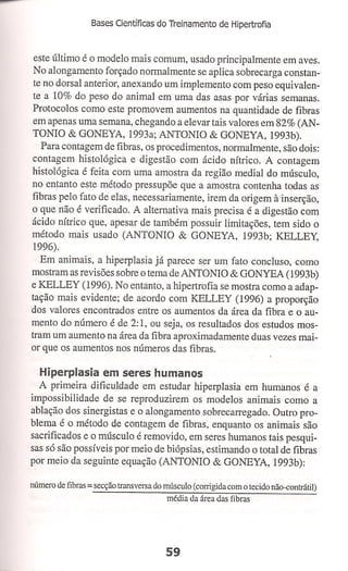 Bases cientifica do treinamento de hipertrofia